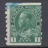 Canada - 1912 KGV 1c coil stamp lot p.8 vert. (791)