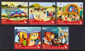 New Zealand 2006 Summer Festivals Complete Mint MNH Set SC 2100-2104