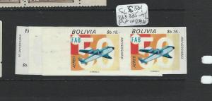 BOLIVIA (P0606B) A/M  SCCC331, 333,335 VAR IMPERF PRS  MNH