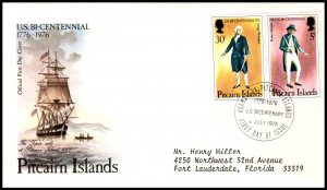 Pitcairn Islands 158a Typed FDC