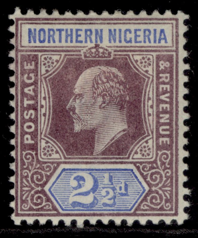 NORTHERN NIGERIA EDVII SG13, 2½d dull purple & ultramarine, M MINT.