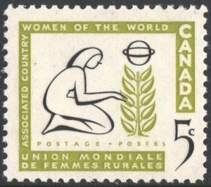 SC#385 5¢ Associated Country Women of the World Commemoration (1959) MNH