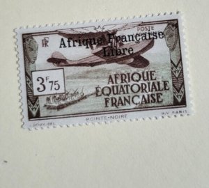 Stamps French Equatorial Africa Scott #C11 nh