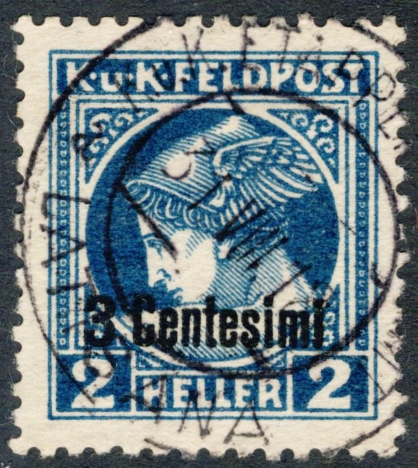 ITALY 1918, SC NP1a-Perf 11.5-OCCUPATION NEWSPAPER STAMP scv$40.00 *Bay Stamps*