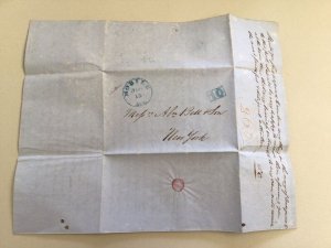 United States  Port of Mobile Alabama 1845 merchants prices letter  cover 63030
