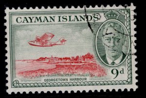 CAYMAN ISLANDS GVI SG143, 9d scarlet & grey-green, FINE USED.