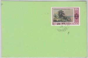 40143 - TRINIDAD & TOBAGO postal history CARD with nice postmark: ABYSSINIA !!