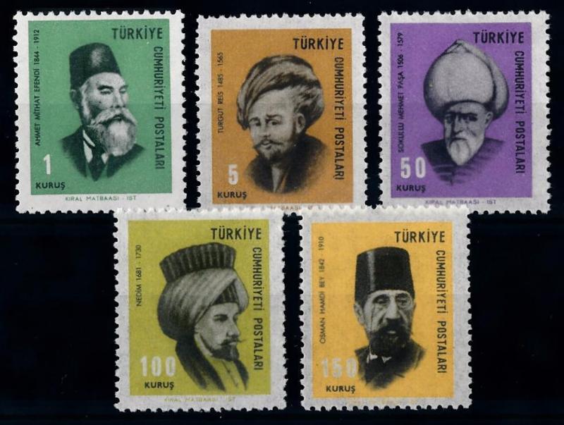 [68817] Turkey 1967 Famous People  MNH