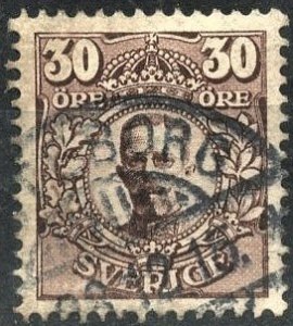 SWEDEN - SC #86 - USED - 1911 - Item SWEDEN360