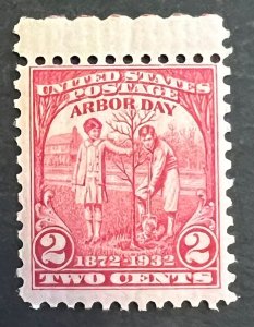 Scott#: 717 - Boy and Girl Planting Tree Arbor Day 2¢ 1932 single stamp - Lot 6