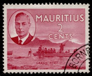 Mauritius #236 KGVI Definitive Used CV$0.25