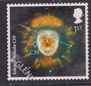 GB 2007 QE2 1st Sky at Night ' Eskimo Nebula C39 ' SG 2710 ex fdc ( G375 )