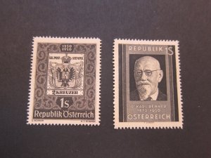 Austria 1950 Sc 572,573 set MH