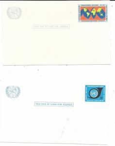 UN  #UX3 & UX4 4c & 5c  Postal Cards   CV$0.50