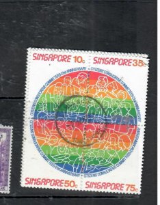 SINGAPORE  SG 539A  BLOCK OF 4   VFU          P0314B