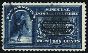 E4, Used F/VF 10¢ Special Delivery Stamp Cat $110.00 - Stuart Katz