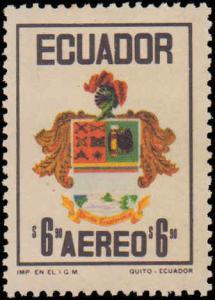 1972 Ecuador #C512-C517, Complete Set(6), Never Hinged