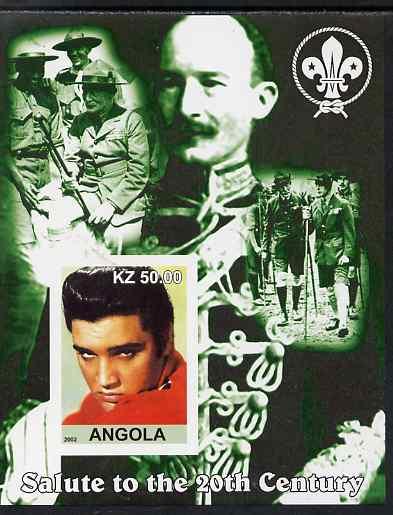 Angola 2002 Salute to the 20th Century #06 imperf s/sheet...