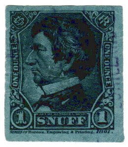 (I.B) US Revenue : Snuff Tax 1oz (1891)