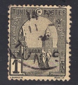 Tunisia   #29  used  1906  Mosque at Kairouan  1c