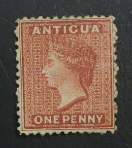 MOMEN: ANTIGUA SG #14w INVERTED WMK P12.5 CROWN CC MINT OG H £200 LOT #61630