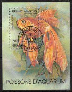 Madagascar Sc #1199 Mi Bl 97 fish 1994 s/s sheet CTO