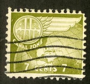 CANAL ZONE C33 USED BIN $0.25 AIR MAIL