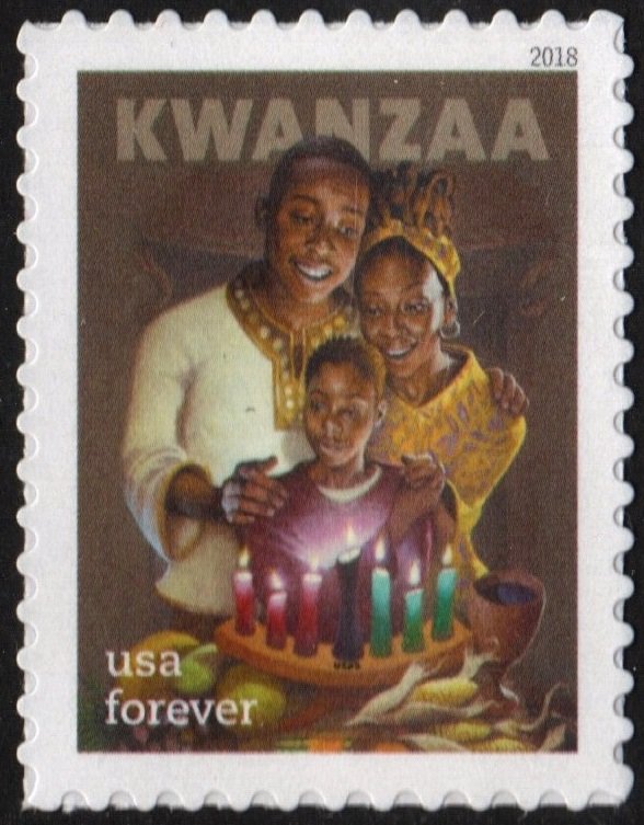 SC#5337 (50¢) Kwanzaa Single (2018) SA