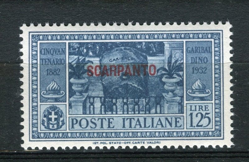 ITALY; AGEAN ISLANDS SCARPANTO 1932 Garibaldi lovely MINT MNH Unmounted 1.25L