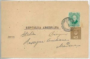 30357 -  ARGENTINA -  POSTAL HISTORY - NEWSPAPER WRAPPER - H & G  # 8 - to ITALY