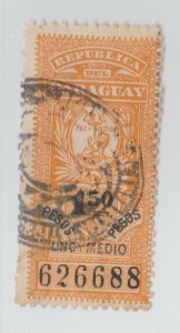 Paraguay revenue fiscal stamp 4-14- Better item