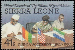 Sierre Leone #610-613, Complete Set(4), 1984, Never Hinged