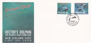 New Zealand # B139-140 & B140a, Hector's Dolphin, First Day Covers