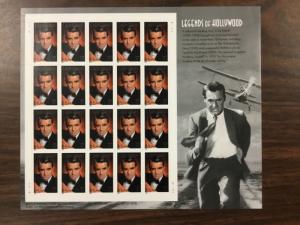 3692   Cary Grant, Leading Actor  MNH 37 c Sheet of 20  FV $7.40 Issued 2002
