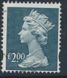 GB QE II Machin - SG Y1801   Used  £2 Dull Blue 