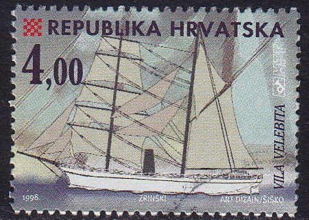 Croatia - 1998 - Scott #376F - used - Sailship