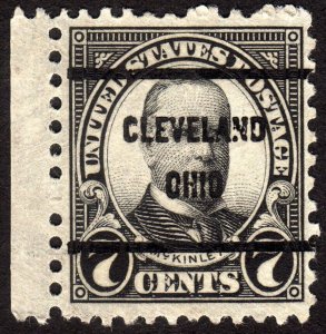1927, US 7c, William McKinley, Used, Cleveland precancel, Sc 639