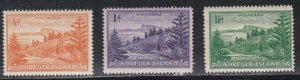 Norfolk Island # 1-3, View of Ball Bay, Mint Hinged. 1/3 Cat.