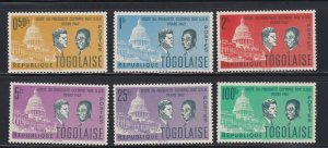 Togo # 432-437, John F. Kennedy. NH, 1/2 Cat