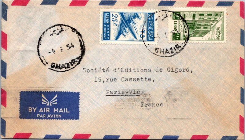 Lebanon 1954 - Airmail - Ghazir - J7484