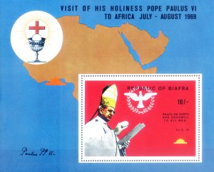 Biafra. 1969 Pope's Visit.