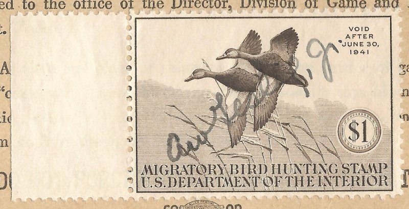 Doyle's_Stamps: Very Nice Used #RW7 Federal Duck Stamp of 1940