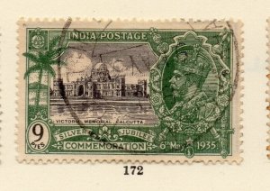 India 1931 Early Issue Fine Used 9p. NW-256577