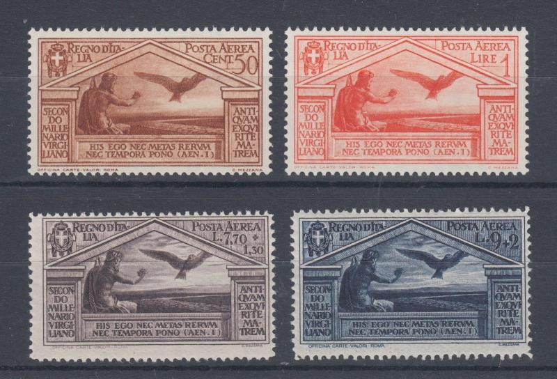 Italy Sc C23-C26 MNH. 1930 Air Mail, Jupiter and Eagle, complete set, fresh