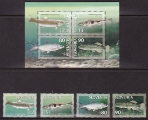 Slovenia, Fauna, Fishes MNH / 1997