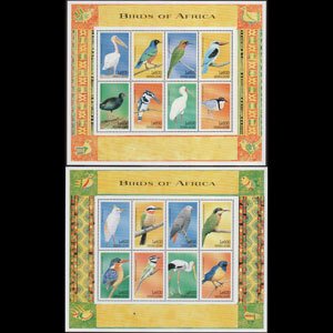 SIERRA LEONE 1999 - Scott# 2193-4 Sheets-African Birds NH