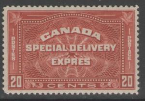CANADA SGS7 1932 20c BROWN-RED MTD MINT
