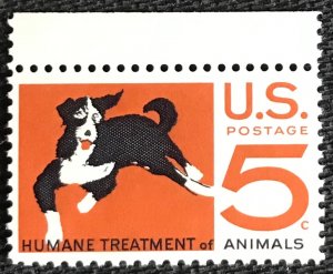 US MNH #1307 Single w/selvage Humane Treatment of Animals SCV $.25 L18