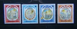 Gibraltar 1992 Christmas Churches set MNH