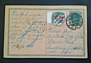 1918 Vienna Austria To Davos Station Switzerland Postcard Cover